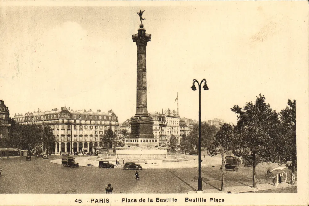 Place de la Bastille — Paris — editor desconhecido, n° 45 - Frente