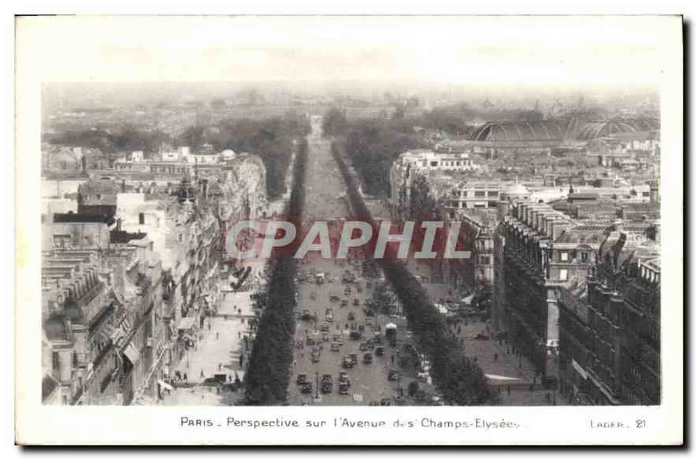 Paris — Perspectiva da Avenida dos Campos Elísios — LADER. 21 - Frente