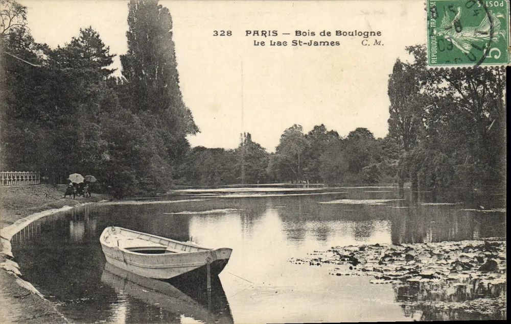 Paris — Bois de Boulogne — Le Lac St-James — C.M. n°328 - Vorderseite