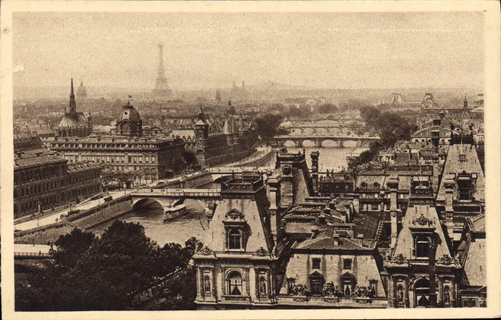 Paris - Ansicht der Sieben Brücken — Saint-Gervais — LL - Vorderseite