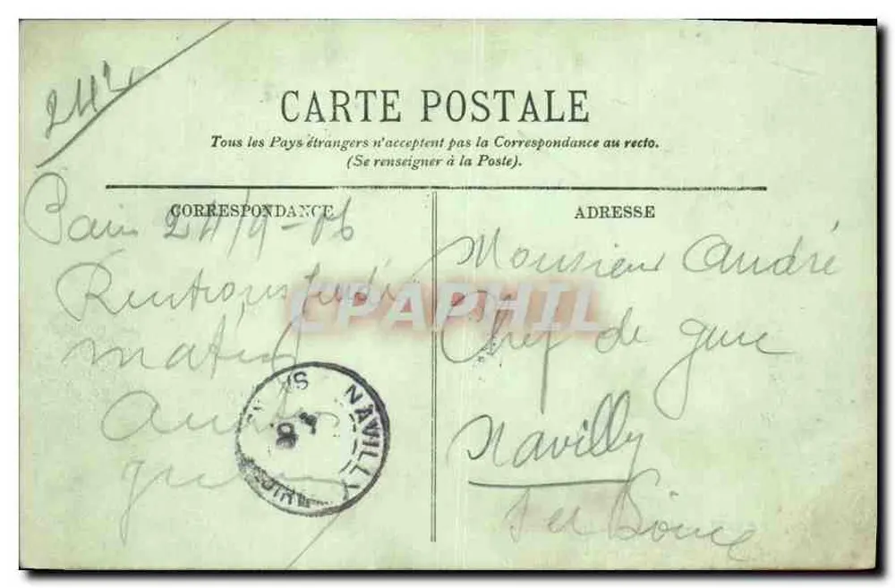 Paris — A Praça da Bastilha — LL, n°805 - Verso