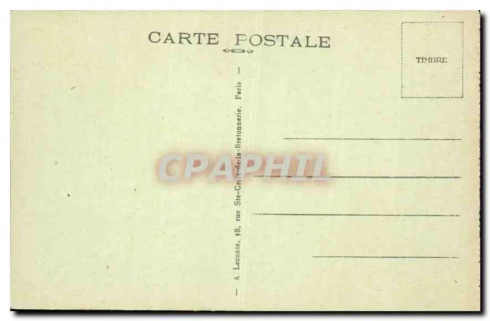 Paris — Panorama der Tuileries und des Arc de Triomphe du Carrousel — A. L. - Rückseite