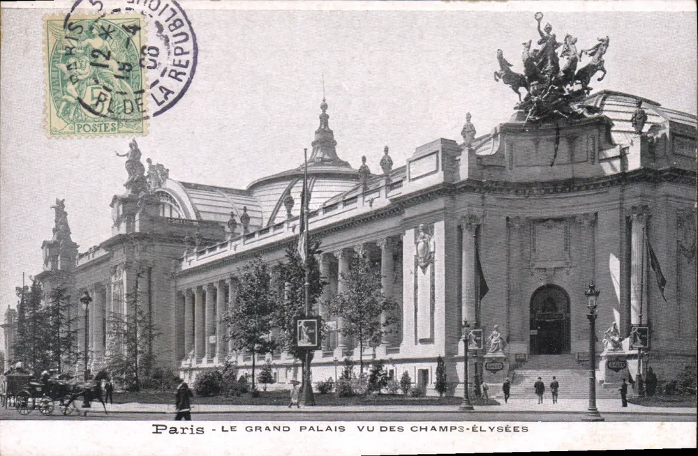 Paris - Ansicht des Grand Palais von den Champs-Élysées — Verlag nicht sichtbar - Vorderseite