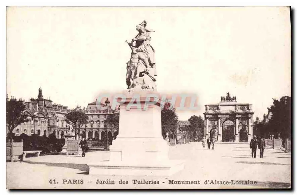 Paris - Jardin des Tuileries - Monument von Elsass-Lothringen - Vorderseite