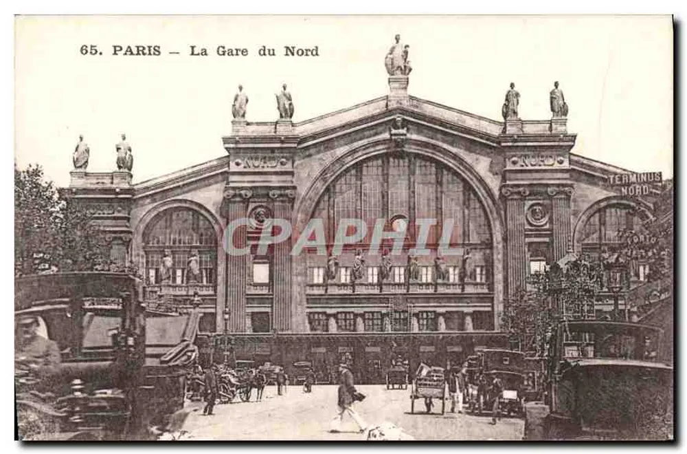 Paris – A Estação do Norte — editor anônimo, n° 65 - Frente