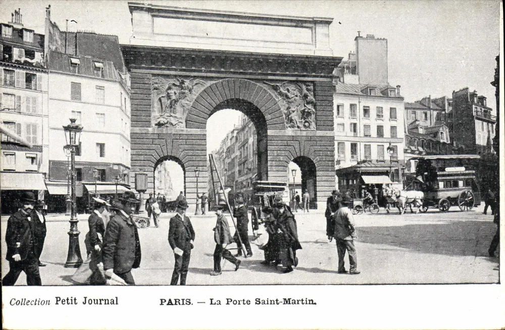 PARIS — Die Porte Saint-Martin — Collection Petit Journal - Vorderseite