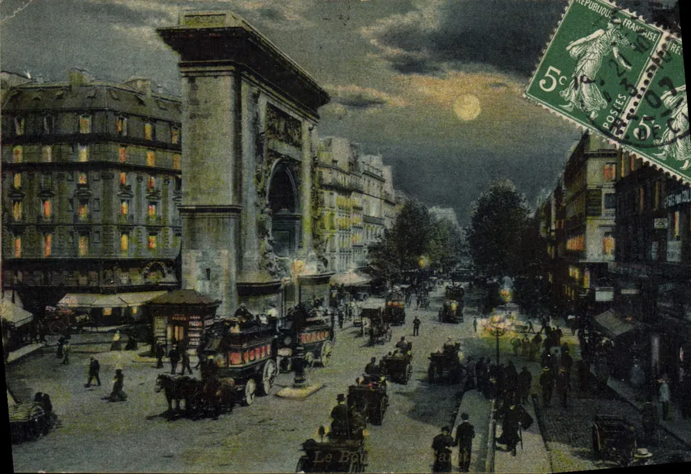 Os Boulevards de Paris — Arco do Triunfo — Editor não visível, número de série não legível - Frente