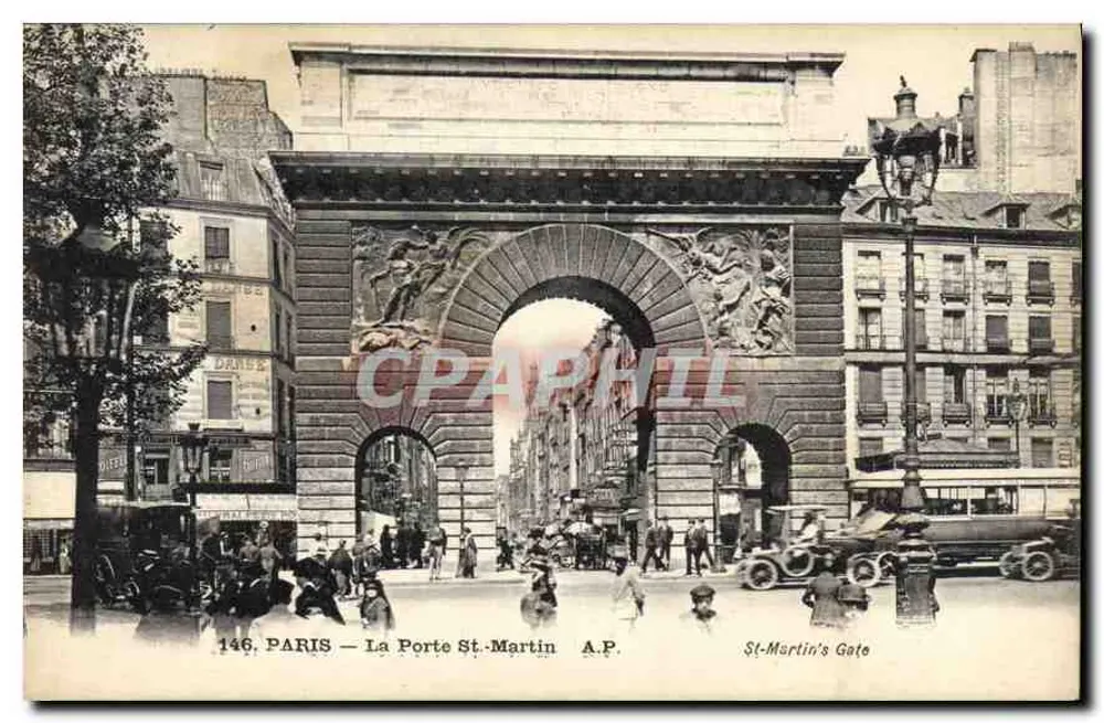 Paris — A Porta Saint-Martin — A.P. (n°146) - Frente