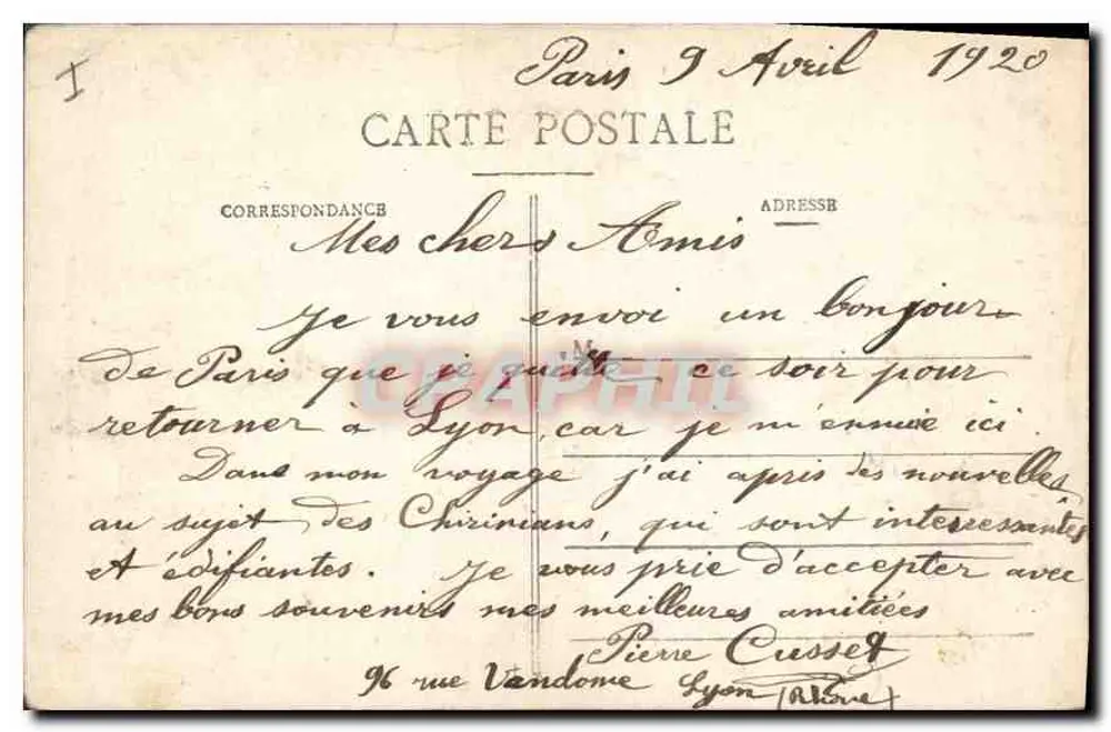 Paris - Nossa Senhora — vista da fachada — C-L-B n°19 - Verso