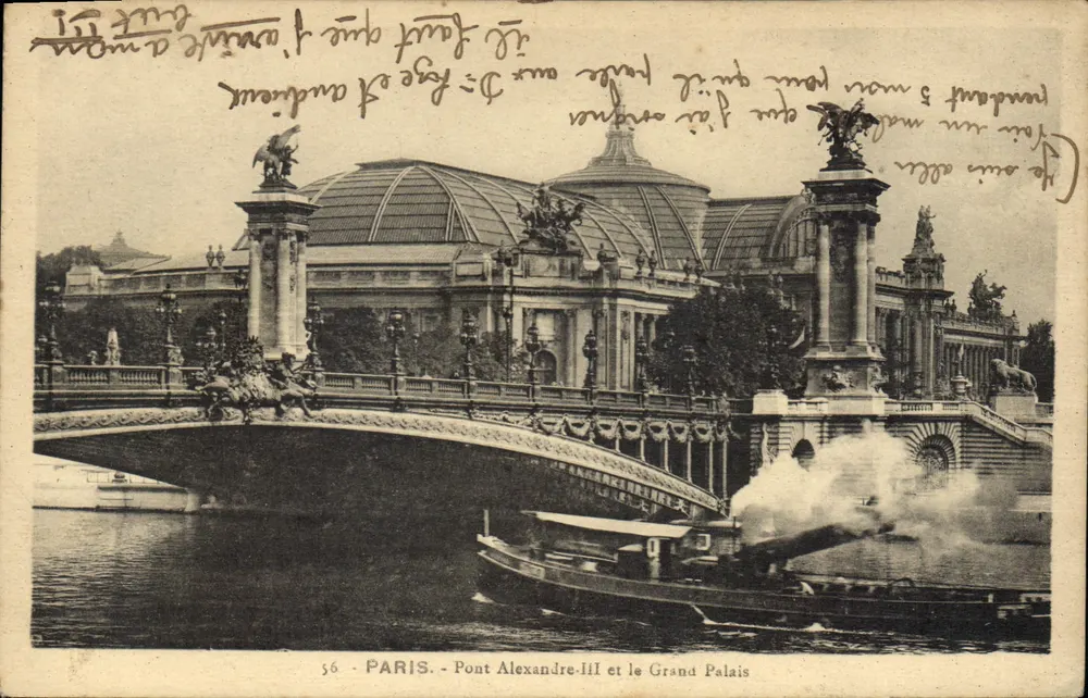 Paris - Pont Alexandre-III und das Grand Palais - Vorderseite