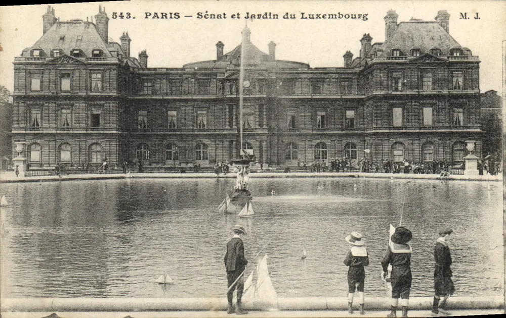 Paris — Senat und Luxembourg-Garten — M. J. Nr. 543 - Vorderseite