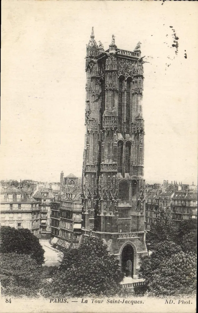Paris — A Torre Saint-Jacques — ND. Fot. n°84 - Frente