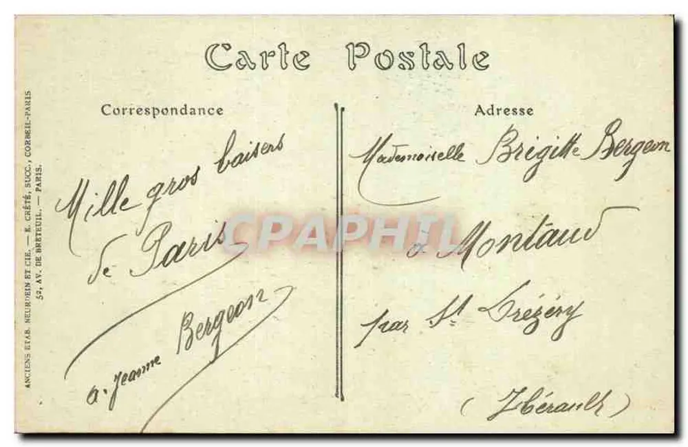 Hôtel des Invalides, das Grab von Napoleon I — Paris — N.D. J.H.O.E. Nr. 35 - Rückseite