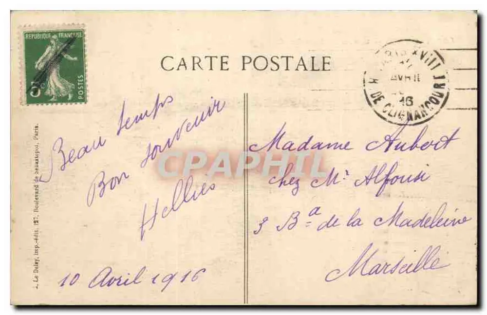 Parigi — Grand Palais des Champs-Élysées — editore J. Le Dably, n° 4025 - Verso