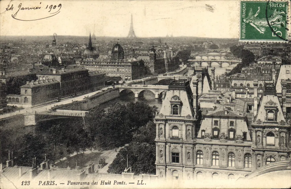PARIS. — Panorama dei Otto Ponti. — LL. — 123 - Recto