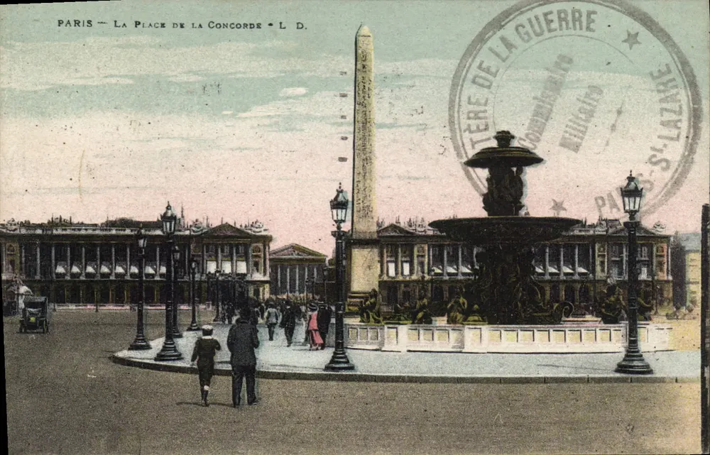 Paris — A Place de la Concorde — L. D. - Frente