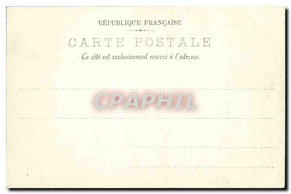 Die Fresken des Panthéons — Die Erziehung des König Ludwig — (Cabanel) — LL. — n°24 - Rückseite