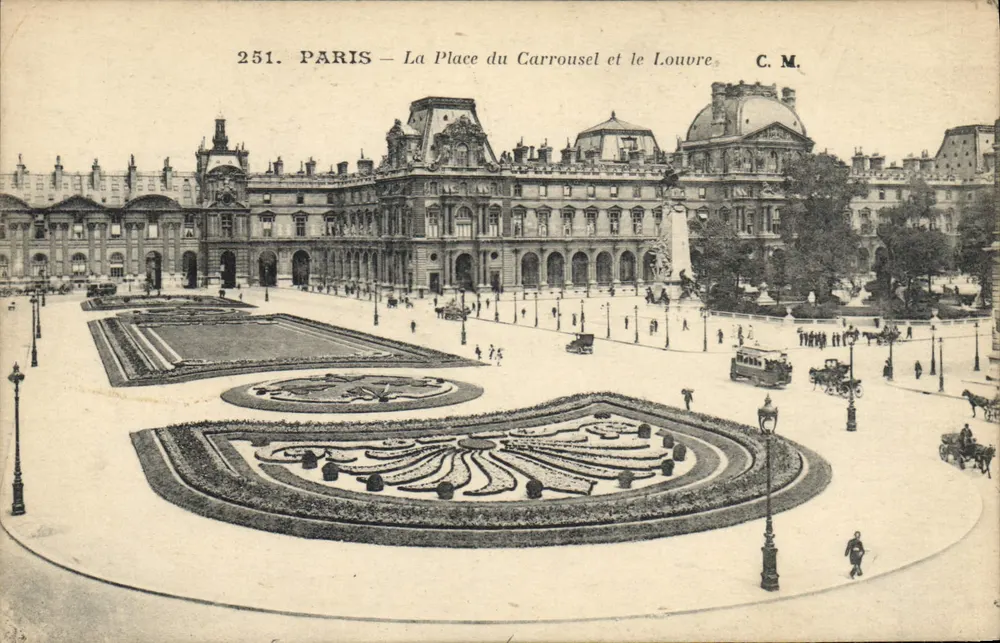 Paris — Der Carrousel-Platz und das Louvre — C.M. n°251 - Vorderseite