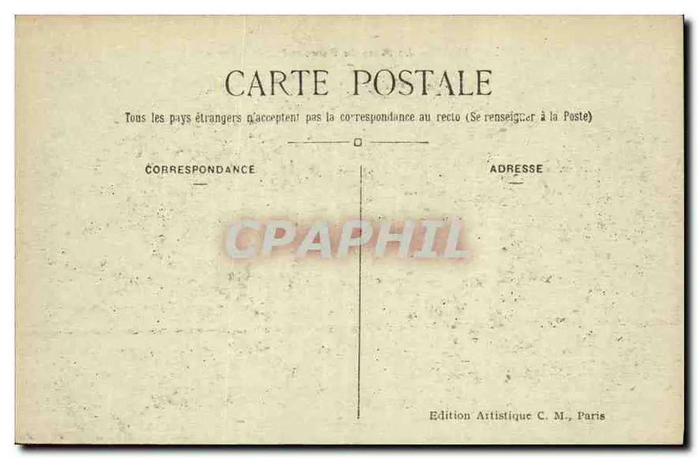 Paris — Der Carrousel-Platz und das Louvre — C.M. n°251 - Rückseite