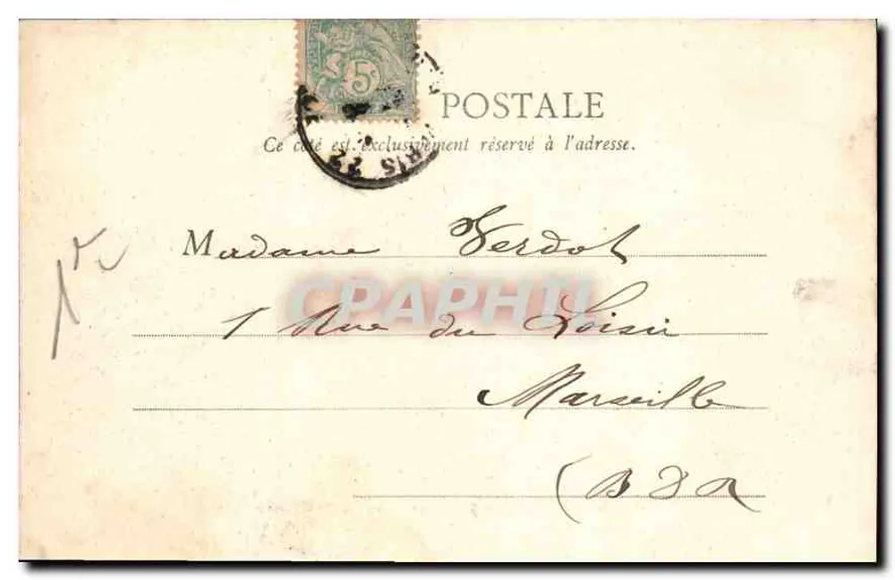Paris – Die Seine, Ansicht vom Pont des Saints-Pères — B.F. Paris, n°100 - Rückseite