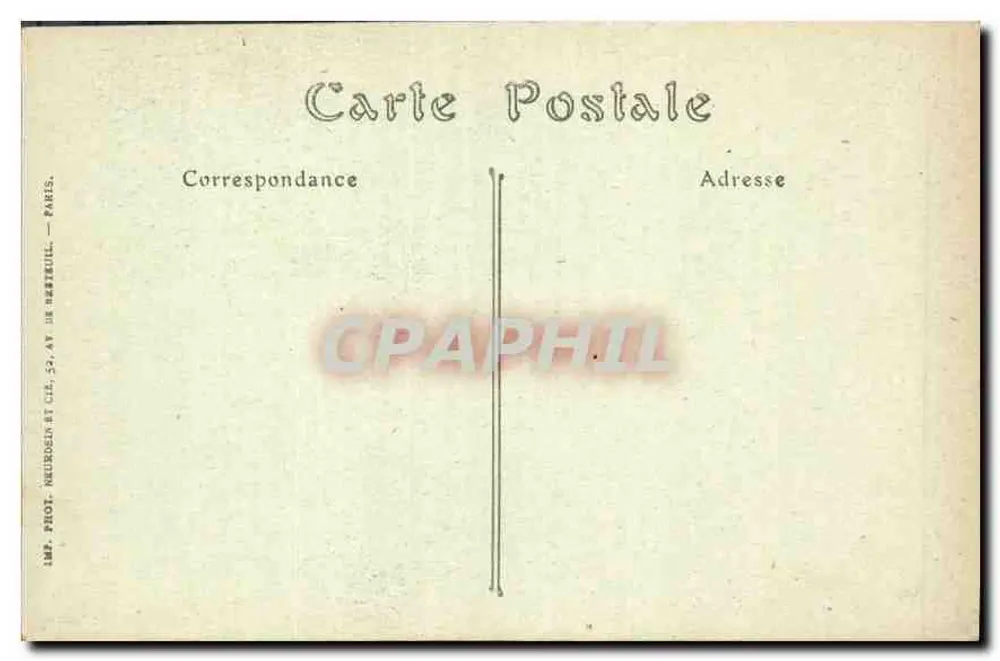 Paris — Innenansicht der Sainte-Chapelle. Der Hauptaltar (Treppe). — ND Fotografie - Rückseite