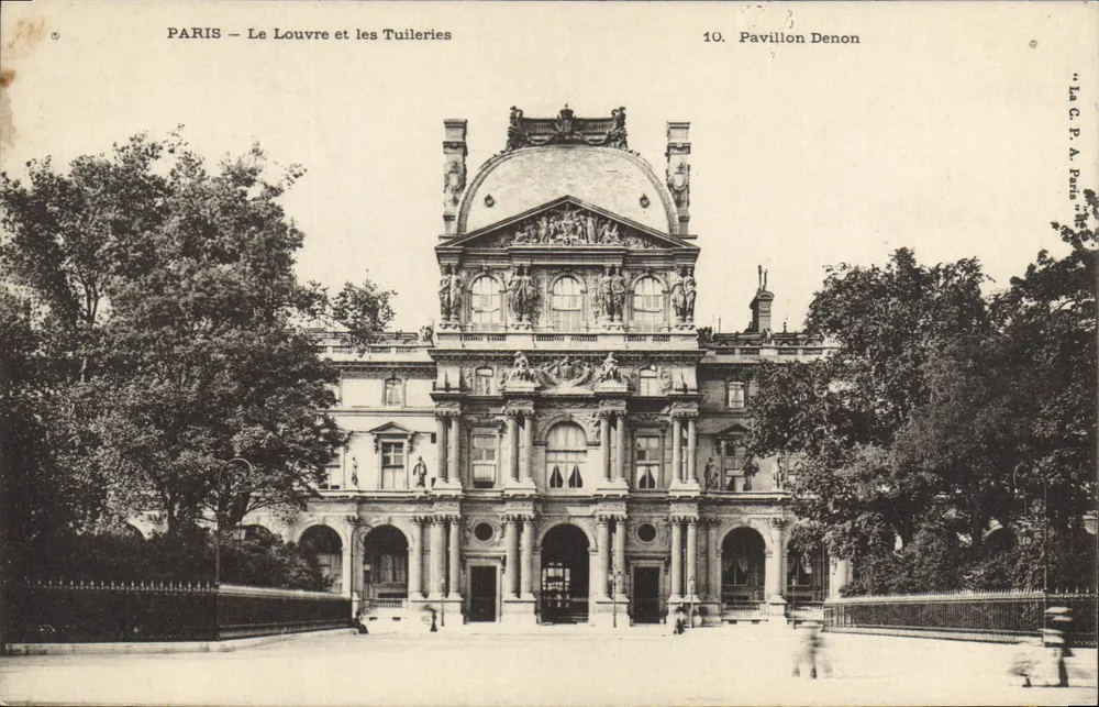 PARIS — Der Louvre und die Tuileries — 10. Pavillon Denon - Vorderseite