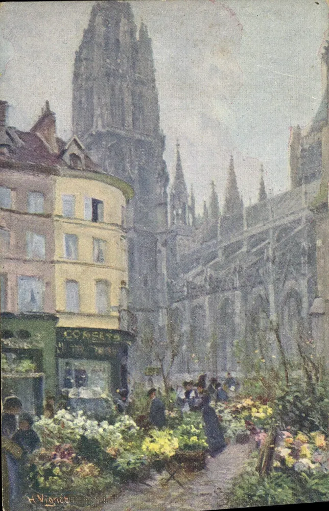 Mercado da Calende — Rouen — Editora Gaillier, N° 6 - Frente