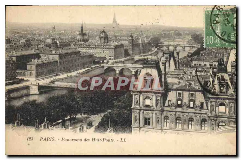 PARIS - Panorama dos Oito Pontes - LL - Frente