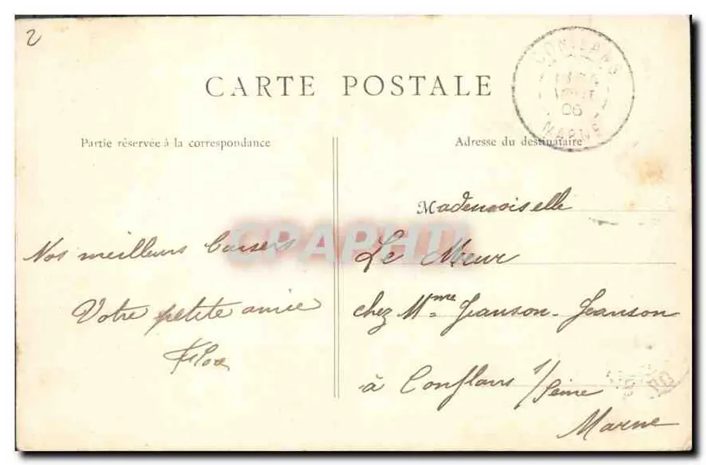 PARIS — Rue Soufflot e Panteão — Editor desconhecido - Verso