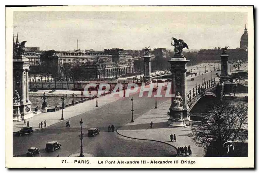 Paris - O Ponte Alexandre III - Graphphil 71 - Frente