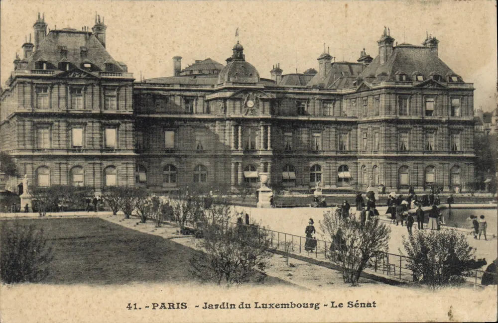 Paris - Luxembourg-Garten - Der Senat — unbekannter Verlag, Seriennummer 41 - Vorderseite
