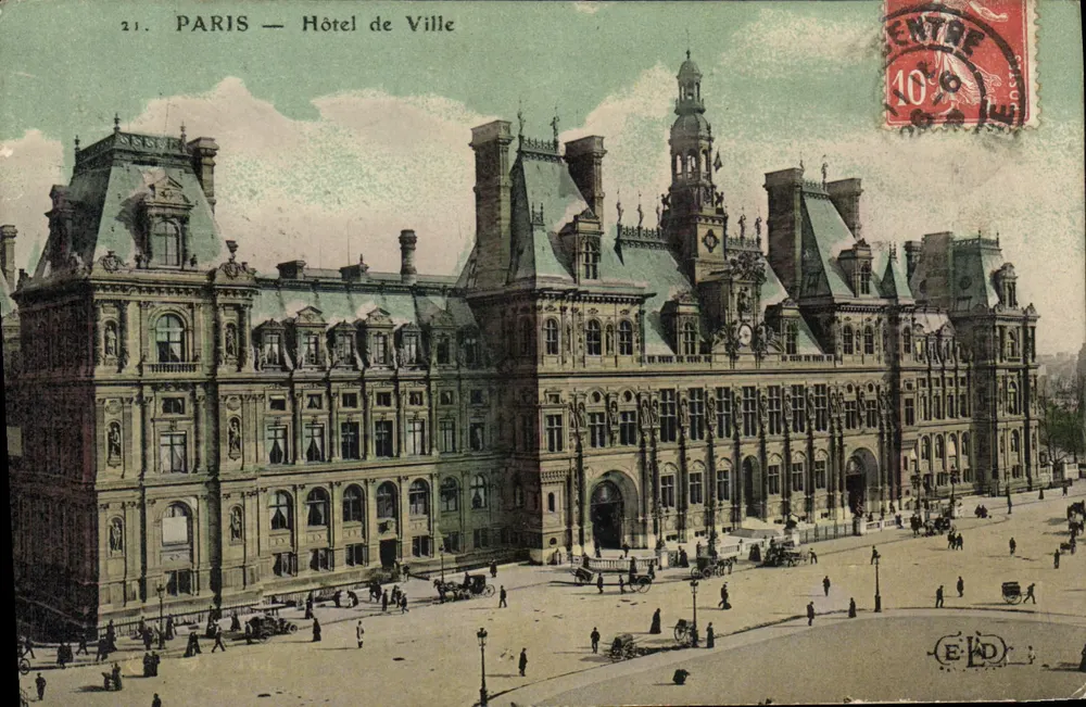 PARIS — Hôtel de Ville — E.A.D. Uitgever, n°21 - Voorkant