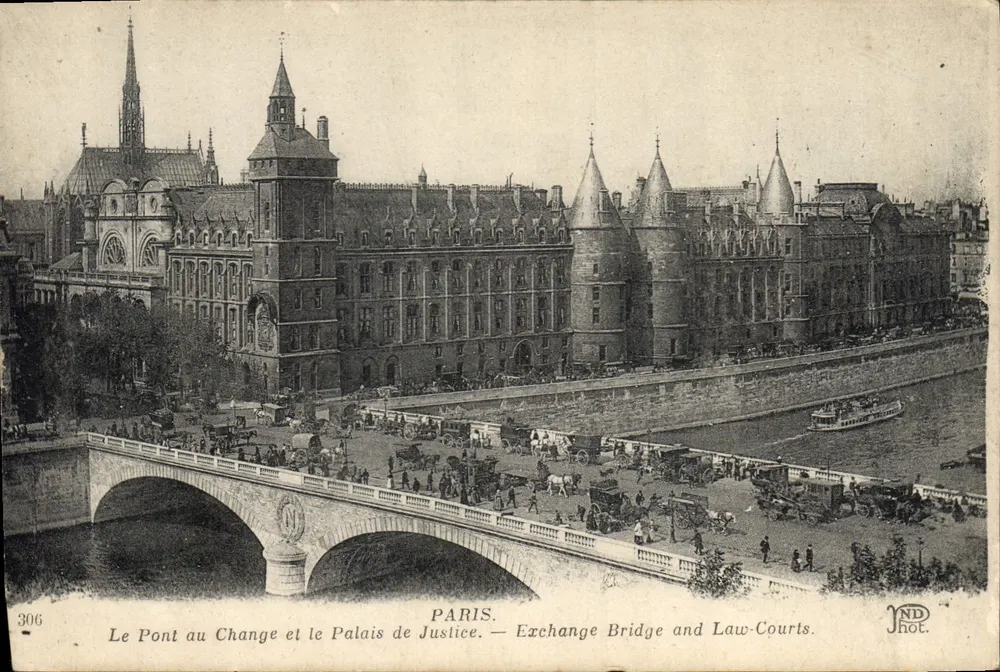 Paris — Die Brücke des Wechsels und das Palais de Justice — ND Fotografie n°306 - Vorderseite