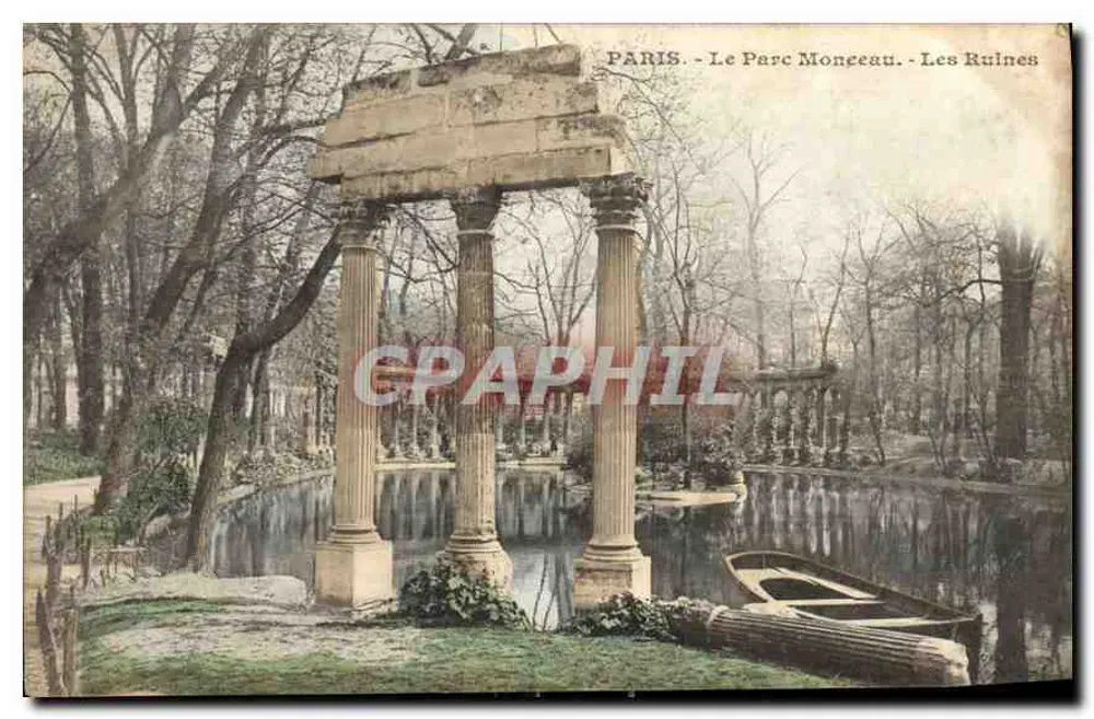 Paris - O Parque Monceau - As Ruínas — editor não identificado - Frente