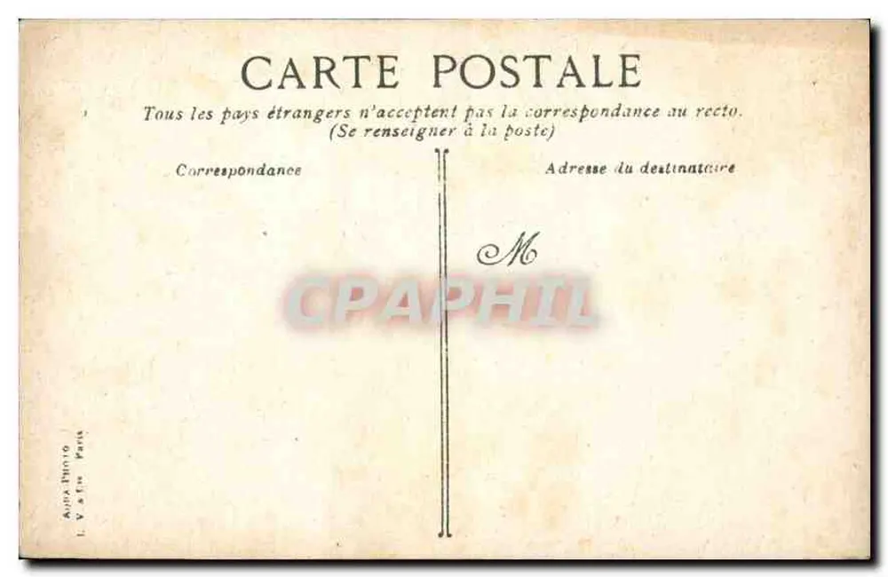 PARIS - O Pequeno Palácio dos Campos Elísios — editor L. V. A. Photo, Paris - Verso