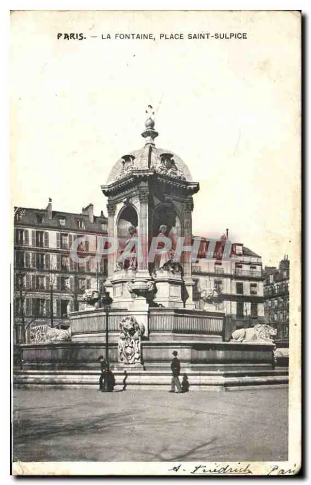 Paris — A Fonte, Praça Saint-Sulpice - Frente