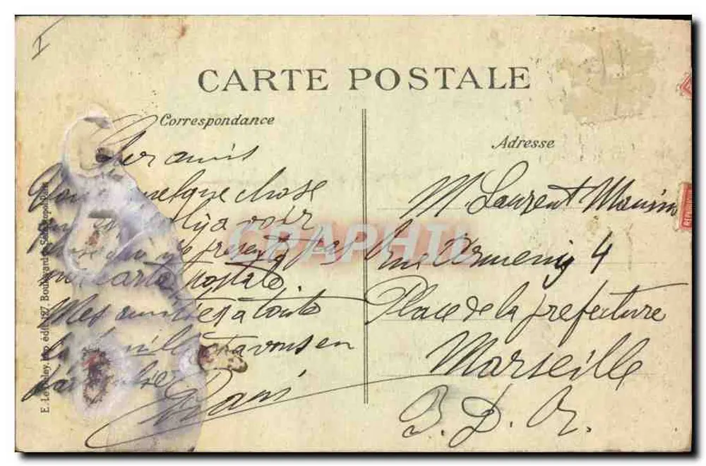 Paris — Kapelle der Invaliden — Das Grab von Napoleon I — E. Leclay, Verlag - Rückseite