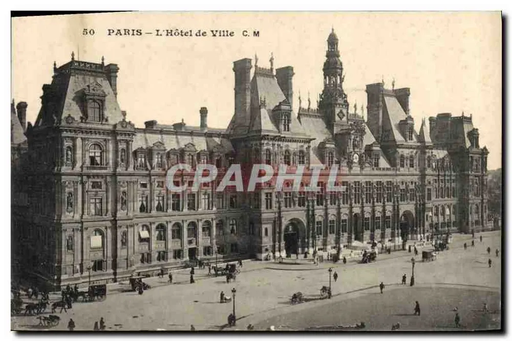 Paris — O Hotel de Ville — C.M. n°50 - Frente
