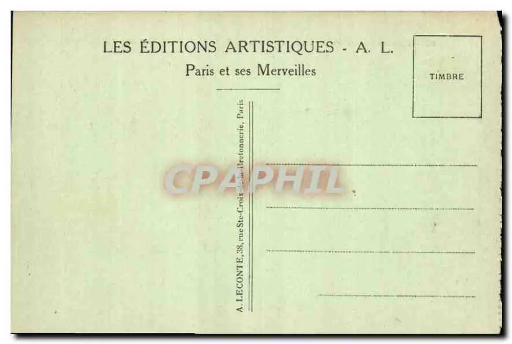 Paris — O Ponte Alexandre-III — A. L. - Verso