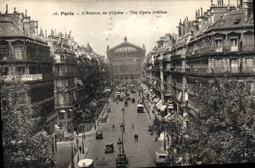 Paris – L’Avenue de l’Opéra – The Opera Avenue — F. F. PARIS - Frente