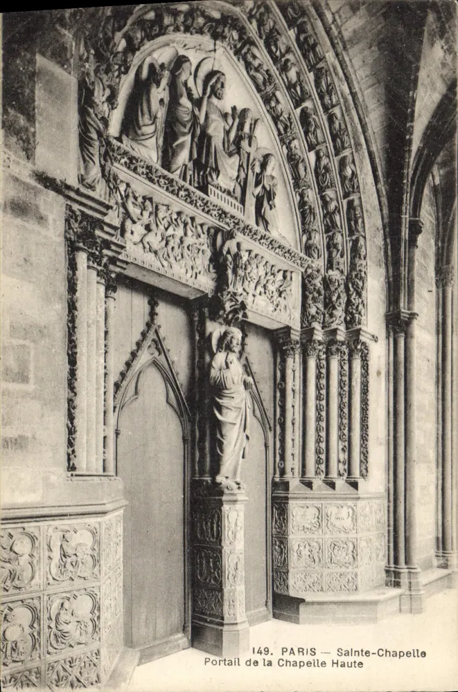 Portal der Chapelle Haute — Sainte-Chapelle, Paris — G. Bouchet, Verlag - Vorderseite