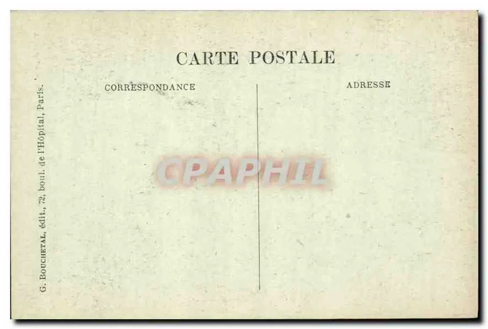 Portal der Chapelle Haute — Sainte-Chapelle, Paris — G. Bouchet, Verlag - Rückseite