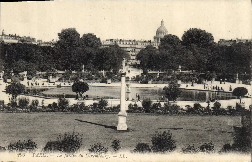 Paris — O Jardim do Luxembourg — LL. n°290 - Frente