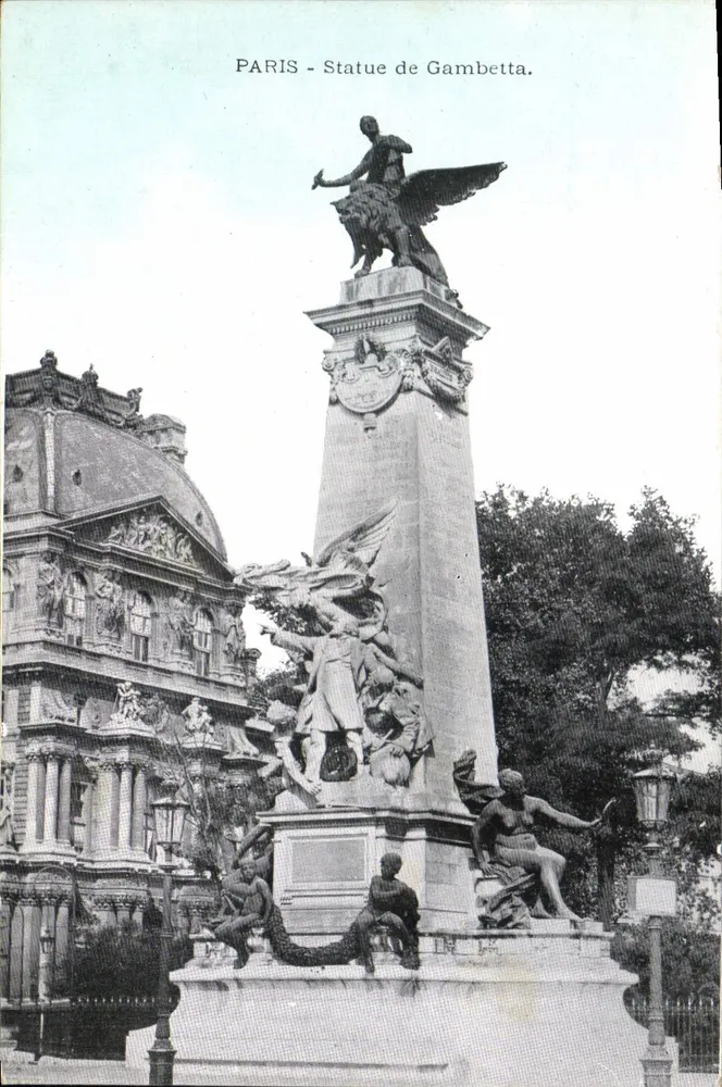 Paris - Estátua de Gambetta — editor não identificado, número de série não visível - Frente