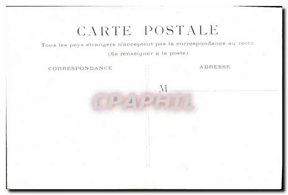 Paris - Estátua de Gambetta — editor não identificado, número de série não visível - Verso