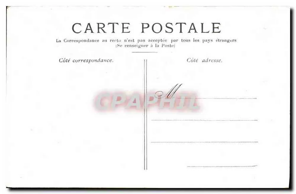 Paris — A Vista do Panteão — Editor não identificado, número de série não visível - Verso