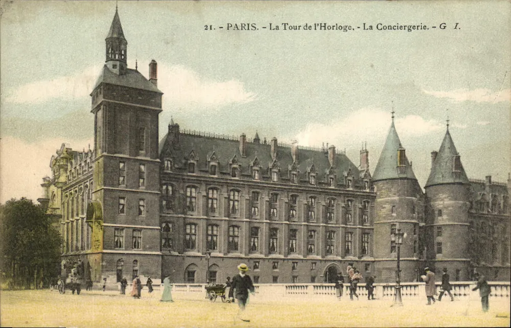 Paris - Die Uhrturm, Die Conciergerie - G I. - Vorderseite