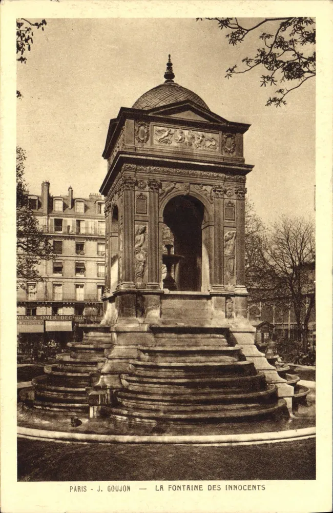 Paris - J. Goujon — Die Fontaine des Innocents - Vorderseite