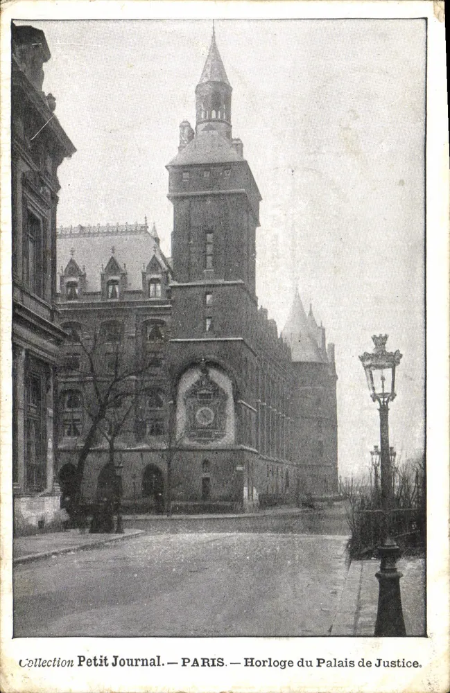 Uhr des Palasts der Gerechtigkeit — Paris — Sammlung Petit Journal - Vorderseite