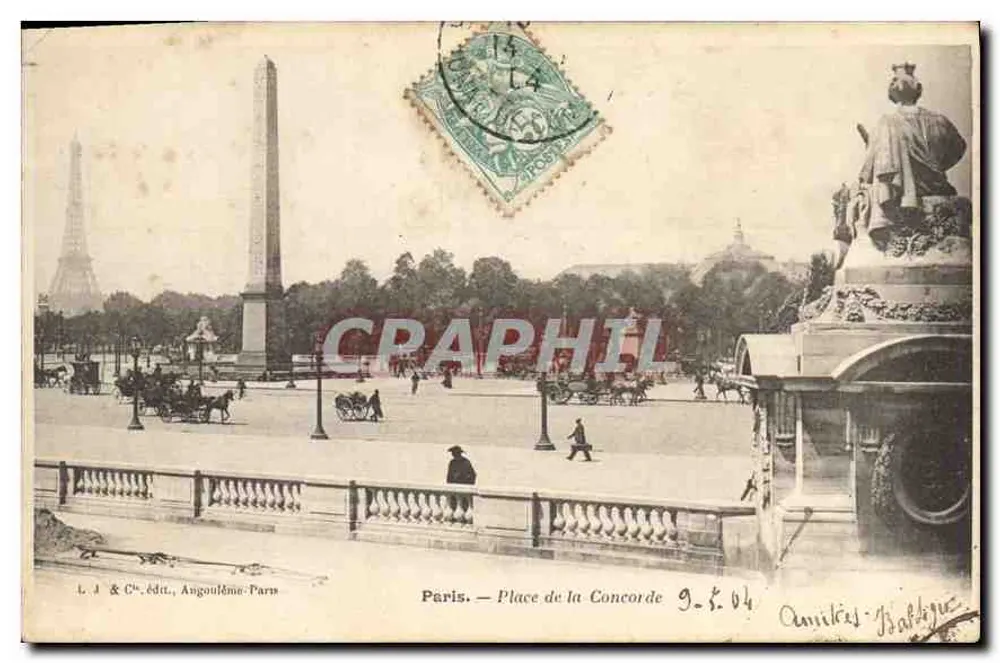 Paris — Praça da Concórdia — L. A & Cie, Angoulême, Paris - Frente